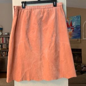 Terry Lewis 100% Genuine Leather A Line Skirt
